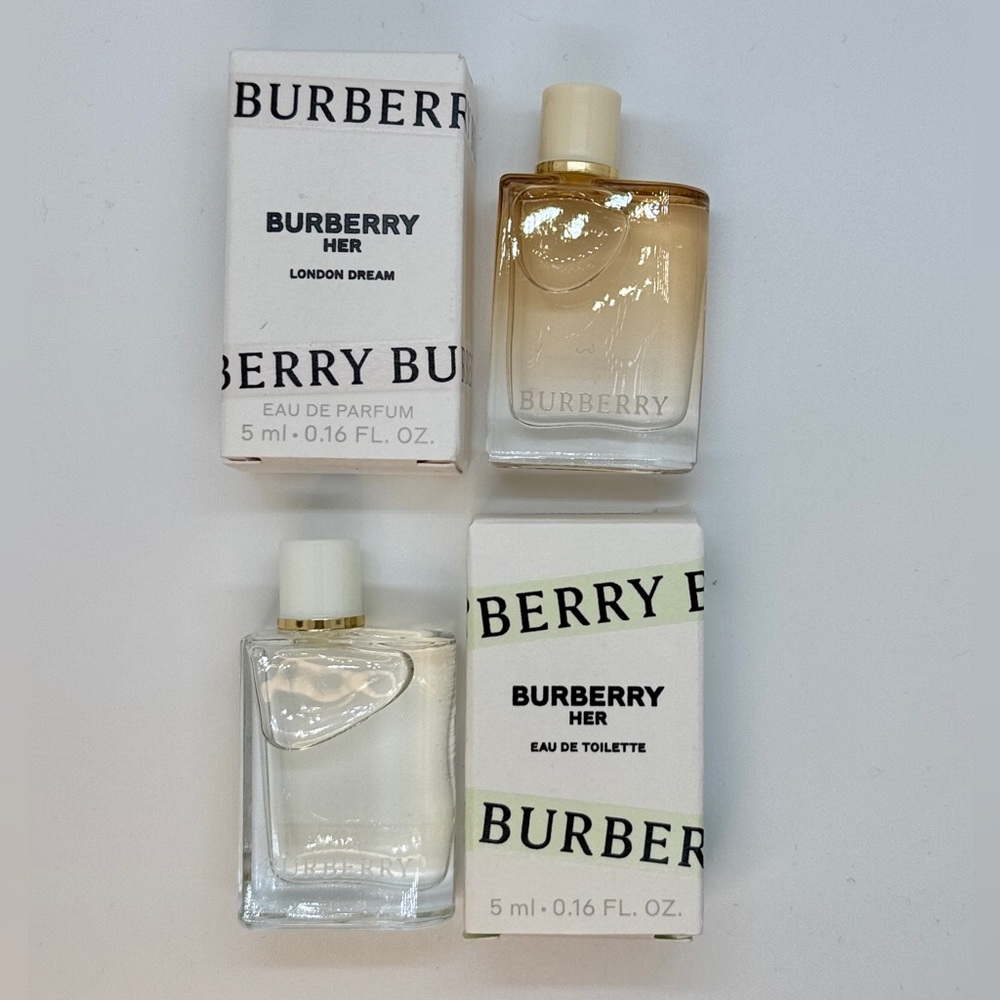 Burberry HER Eau De Parfum and Eau De Toilette MINI Duo 5ml +5ml / Expire 2028